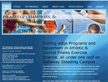Tablet Screenshot of pilatesofchampions.com